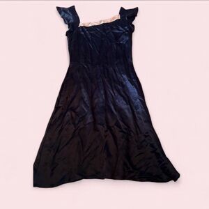Ulla Johnson Black Satin Dress